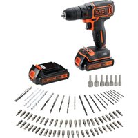 Дрель-шуруповерт Black & Decker BDCDC18BAFC (с 2-мя АКБ, кейс)