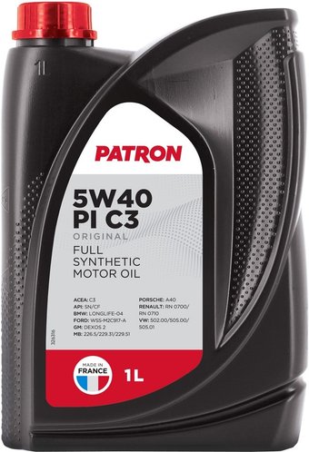 Моторное масло Patron 5W-40 PI C3 1л
