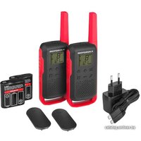 Портативная радиостанция Motorola T62 Walkie-talkie (черный/красный)