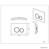 Панель смыва Burke Тип 05 105.WH.1 (белый/хром глянцевый)