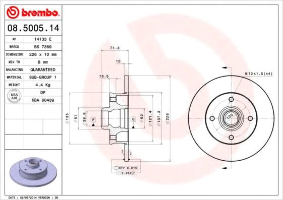 

Brembo 08500514