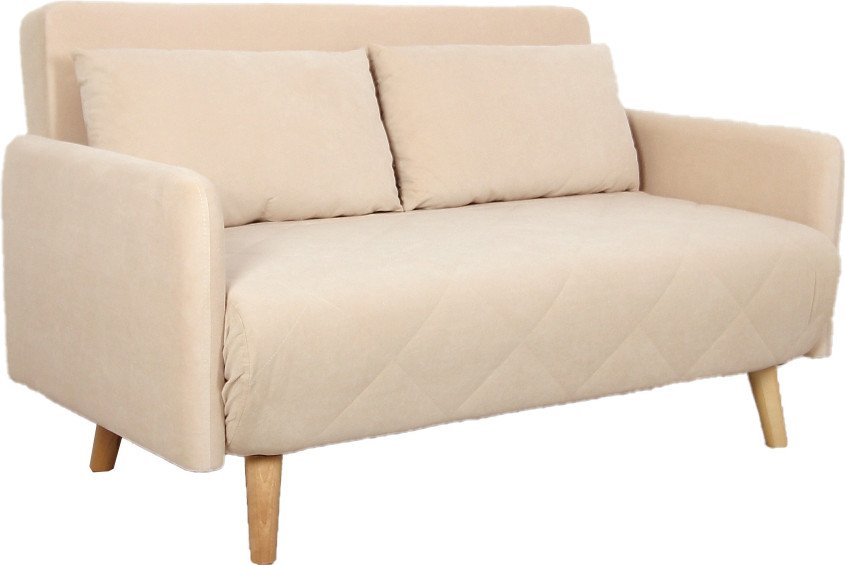 

Диван DiArt Элли 1300 с подлокотниками (велюр Магия 3/ножки светлые)