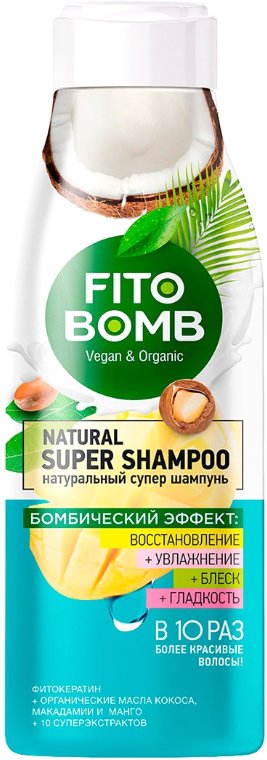 

Шампунь Фитокосметик Fito Bomb Восстановление Увлажнение Блеск Гладкость 250 мл