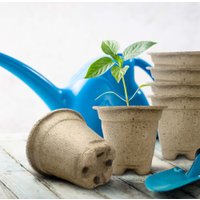 Горшок ГазонCity Торфяные c подставкой 80x80мм (20 шт)