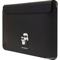 Чехол CG Mobile Karl Lagerfeld Saffiano Sleeve NFT Karl & Choupette KLCS16SAKCPMK 16" (черный)