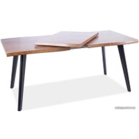 Кухонный стол Signal Fresno 120-180/80/76 (дуб артизан/черный)