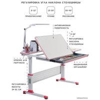 Парта Rifforma Comfort-120 (розовый)