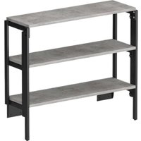 Стол-трансформер Макс Стайл F186 ST9 3 полки (Egger бетон чикаго светло-серый F186 ST9)