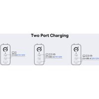 Сетевое зарядное Baseus PicoGo AE21 Fast Charger 2C+U 100W EU E0121B00