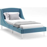 Кровать MONOFIX Лотти 90x200 (микровелюр/серый/голубой)