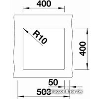 Кухонная мойка Blanco Subline 400-U 525990 (черный)