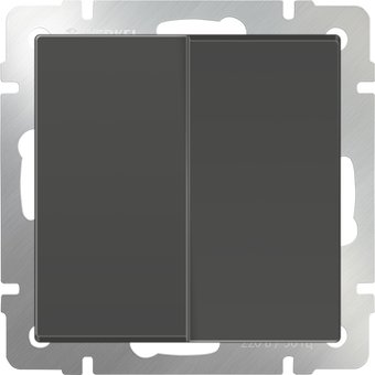 Выключатель проходной Werkel WL07-SW-2G-2W (серо-коричневый)