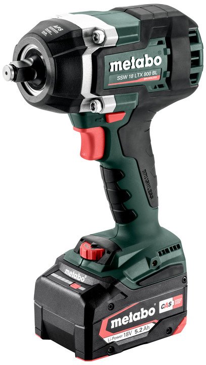 

Гайковерт Metabo SSW 18 LTX 800 BL 602403650 (с 2-мя АКБ, кейс)