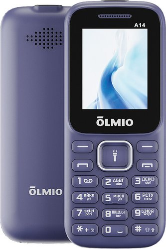 Кнопочный телефон Olmio A14 (синий)