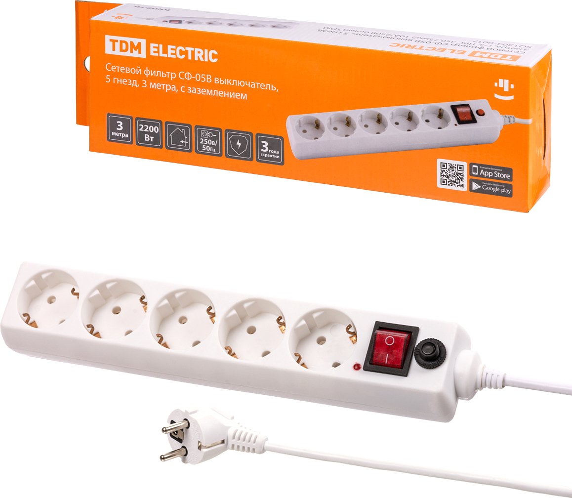 

Сетевой фильтр TDM Electric СФ-05В SQ1304-0017