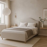 Кровать Sonit Dana 160x200 велюр River (01 крем)