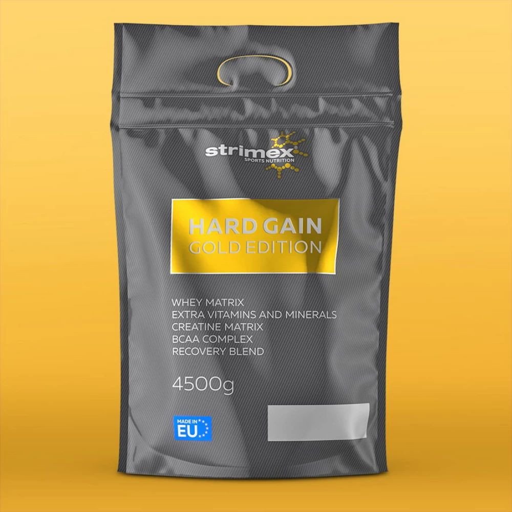 Гейнер Strimex Hard Gain Gold Edition (4500 г, клубника)