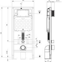 Унитаз подвесной Triton Pro Verso VO-1832 + Pro EVO815N + Pro Evo (с кнопкой, черный, матовый)