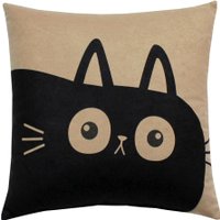 Декоративная подушка Matex Meow. Chubby 62-035 (кофейный/черный)