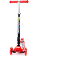 Двухколесный детский самокат Полесье Со складной ручкой 0072C-V1(К-Ч) (красный/черный)