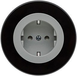 

Розетка DeLUMO Ronda R.7.9005 (классический черный)