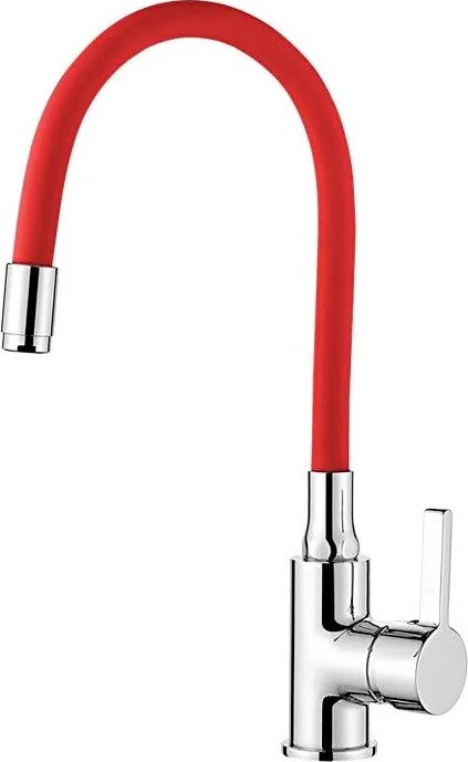 Смеситель Ledeme H98 L4898-1 (красный/хром)