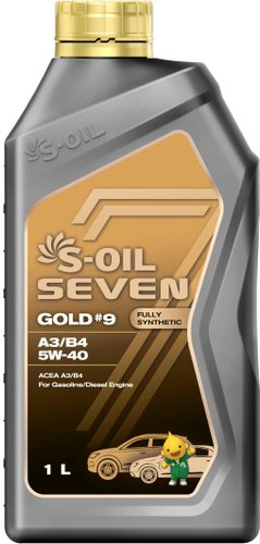 Моторное масло S-OIL SEVEN GOLD #9 A3/B4 5W-40 1л
