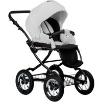 Универсальная коляска Indigo Barbara ECO Classic (2 в 1, be 05/белая кожа)