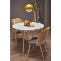 Кухонный стол Halmar Pivot 102-142/102/75 (кашемир/натуральный)