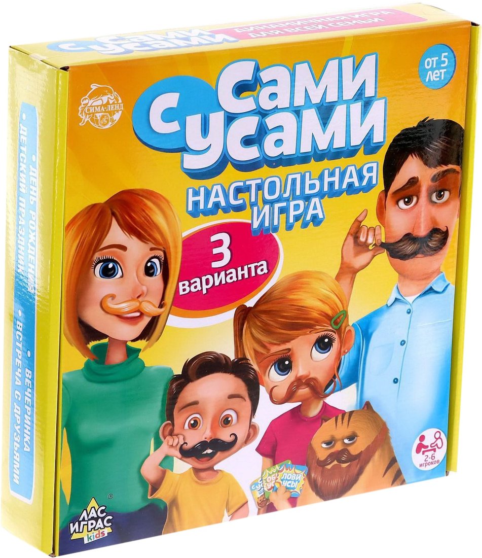 

Детская настольная игра Лас Играс Сами с усами 3575768