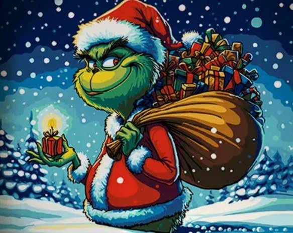 

Картина по номерам PaintLine Гринч PL-00348