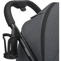 Коляска прогулочная «книга» Indigo Mega (темно-серый)