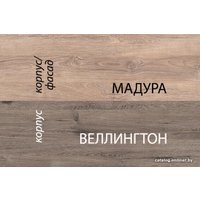 Кровать Anrex Diesel 90-2/D2 90x200 653499 (дуб мадура/энигма)