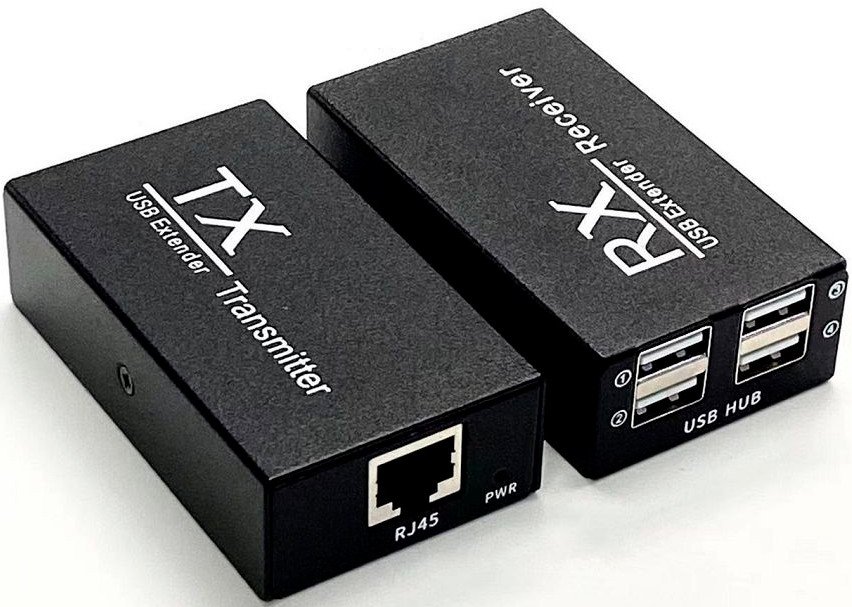 Адаптер USBTOP USB Type-A - RJ45 до 200 м (черный)