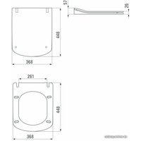 Унитаз подвесной Deante Anemon CDZS6ZPW