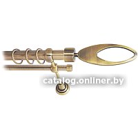 Карниз для штор Lm Decor Эллипс 178 2р гладкий 25/16мм (антик, 4м)