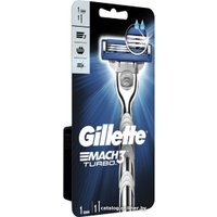 Бритвенный станок Gillette Mach3 Turbo 1 сменная кассета