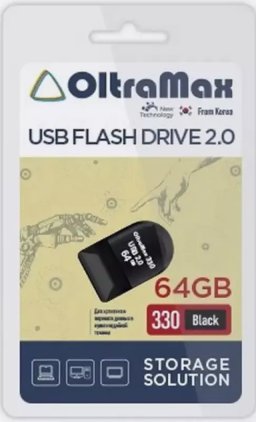 

USB Flash OltraMax 330 64GB (черный)