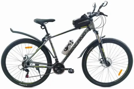 

Велосипед Greenland OASIS 2.0 26 р.14 2026 (серый/зеленый)