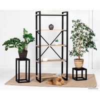 Стеллаж Millwood Neo Loft CH-3 (дуб золотой craft/черный)