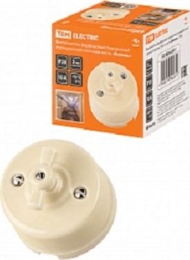 Выключатель TDM Electric Болонь SQ1820-0317 (слоновая кость)