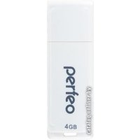 USB Flash Perfeo C04 4GB (белый) [PF-C04W004]
