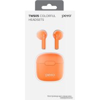 Наушники Pero TWS05 Colorful (оранжевый)