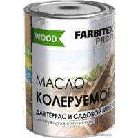 Масло Farbitex Profi Wood Колеруемое для террас и садовой мебели 0.9 л (красное дерево)