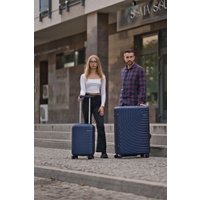 Чемодан-спиннер Solier STL1064 (S, синий)