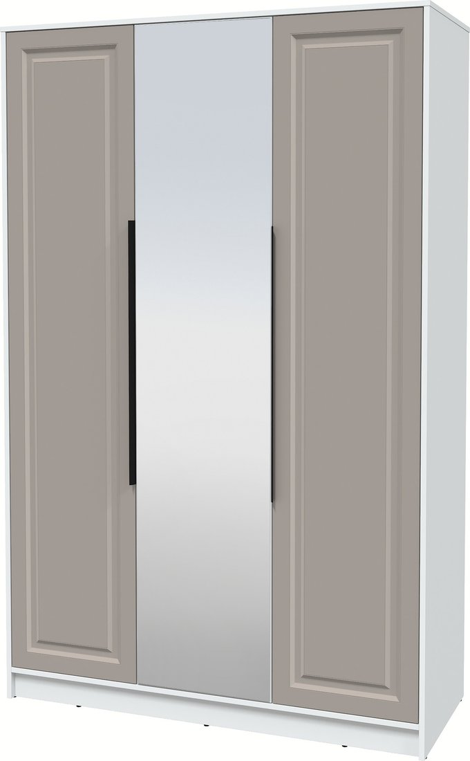 

Шкаф распашной Интерлиния Концепт КТ-Ш3з Деко (белый платинум/луна)