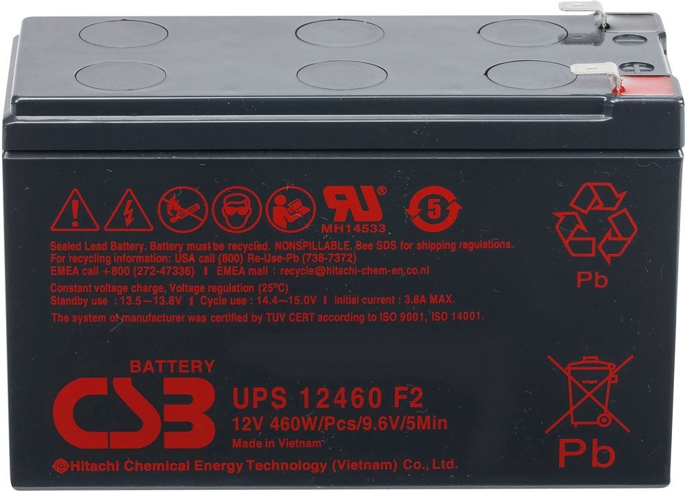 

Аккумулятор для ИБП CSB Battery UPS12460 F2 (12В/9 А·ч)