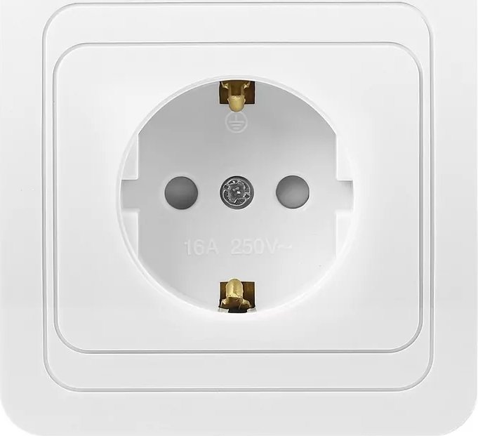 Розетка SmartBuy Марс SBE-02w-16-S1-Z-c