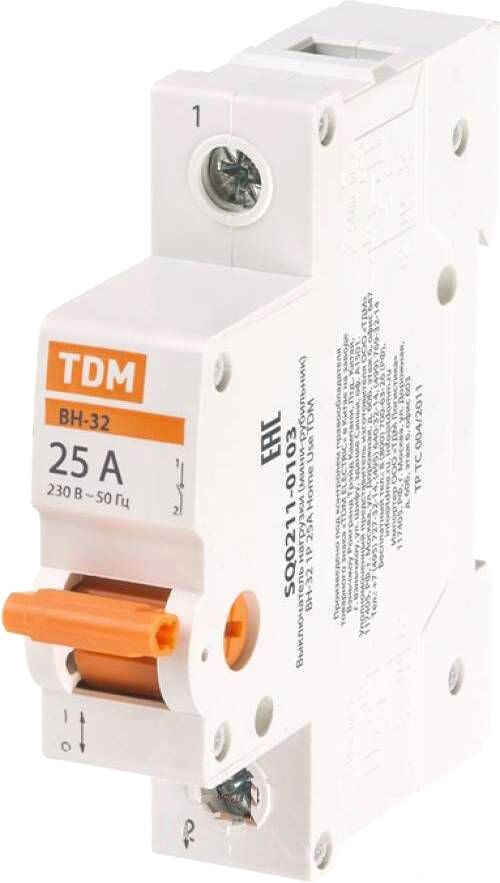 

Выключатель нагрузки TDM Electric SQ0211-0103 (мини-рубильник)
