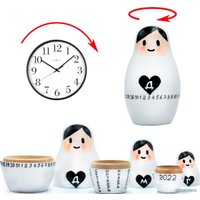 Развивающая игрушка Брестская Фабрика Сувениров Матрешка-календарь (набор 3 шт)